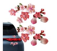 Calcomanías para coche, decoración impermeable para automóvil, juego de calcomanías de flores para coche, para conducción segura, espejo retrovisor, portón trasero, furgoneta, caravana, barco, pared