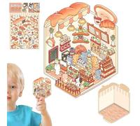 Calcomanías para crear tu propia escena, calcomanías de cuentas de mano con efecto 3D | Haz tu propia escena, herramienta de decoración de álbumes de recortes para niños y adultos
