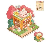 Calcomanías para crear tu propia escena: calcomanías de cuentas de mano con efecto 3D, herramienta de decoración de álbumes de recortes, calcomanías de paisajismo de habitación pequeña para niños
