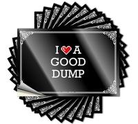 Calcomanías para decoración de porche al aire libre, sombrero impermeable I Love A Good Dump para Hydro Flask | Calcomanías de vinilo acogedoras para amigos regalo de vacaciones (8 x 12 cm)