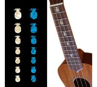 Calcomanías para diapasón con incrustaciones de pegatinas para ukelele - Piñas (2 colores)