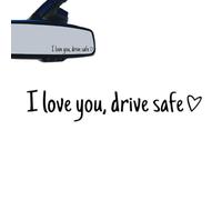 Calcomanías para espejo de coche, accesorios para vehículos seguros para conducir, calcomanías decorativas para ventana de automóvil con corazón, para camión, automóvil, motocicleta, sedán, SUV