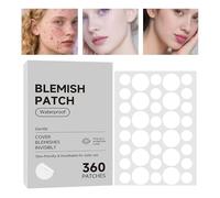 Calcomanías para espinillas, juego de 360 parches para el cuidado de la piel facial, 360 parches transparentes con fórmula curativa, material hidrocoloide, cubierta de cuidado facial invisible para
