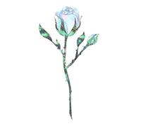 Calcomanías para guitarra, 5 g, con incrustaciones de cabeza de pájaro magnolia rosa para guitarras acústicas y eléctricas, calcomanías extraíbles para cabeza de guitarras florales, decoración