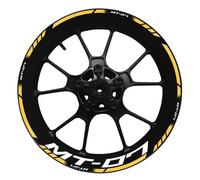 Calcomanías para llantas Calcomanía Para Cubo De Rueda De Motocicleta De 17 Pulgadas, Pegatina Reflectante Impermeable, Rayas De Llanta, Decoración De Modificación Para Yamaha Mt-07 Pegatinas de rueda