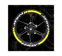 Calcomanías para llantas Pegatina Para Cubo De Rueda De Motocicleta, Pegatinas De Raya Para Llanta De Scooter, Accesorios De Motor Para YAMAHA NMAX N Max N-max 155 125 Pegatinas de ruedas ( Color : 3