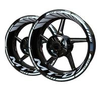 Calcomanías para llantas Pegatina Para Rueda Delantera Y Trasera De Motocicleta, Calcomanía Para Llantas, Cinta Reflectante Resistente A La Intemperie Para Yamaha Mt 07 Mt07 Pegatinas de ruedas ( Colo