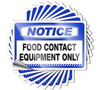 Calcomanías para mecánicos con aviso de equipo de contacto con alimentos, 10 unidades, calcomanías para herramientas Funk Around and Find Out (6 x 9 cm)