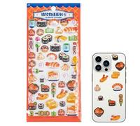 Calcomanías para niños - Coloridas calcomanías de dibujos animados de alimentos en 3D, mini juego de adhesivos creativos, divertida y recompensa, accesorios decorativos para planificadores para