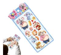 Calcomanías para niños | Mini calcomanía 3D de vientre de animal, pequeñas calcomanías 3D para álbumes de recortes, para equipaje, cuaderno, sobre, gafas, tableta, planificador, tazas de agua