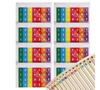 Calcomanías para notas de instrumentos, guía autoadhesiva para principiantes, fácil de aplicar, suministros de identificación de instrumentos musicales para estudiantes, jóvenes y adolescentes