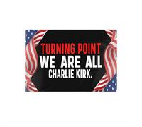 Calcomanías para parachoques de coche, diseño con texto en inglés "I Am We are Charlie Kirk Now", para parachoques de auto, camión, pared, laptop