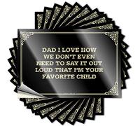 Calcomanías para puerta de pared para barra de pared para barra al aire libre, revestimiento impermeable: Papá I Love How We Don't Even Need to Say It Out Loud that I'm Your Favorite Funny Camping