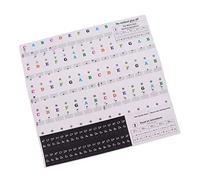 Calcomanías para teclado de notas musicales para teclas 49/54/61/88 multicolor