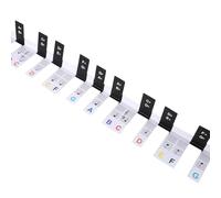 Calcomanías para teclado de piano, calcomanías de notas para teclado de piano, etiquetas extraíbles para principiantes, aprendizaje de piano