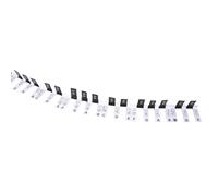 Calcomanías para teclado de piano extraíbles, letras electrónicas para teclado de piano para notas para niños y principiantes