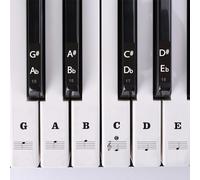 Calcomanías para teclado de piano para teclas de 88/61/54/49/37 teclas, calcomanías extraíbles para teclas de piano, etiquetas de notas para teclado para principiantes y niños