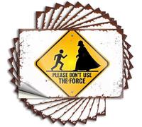 Calcomanías para ventana de coche, con texto en inglés "Please Don't Use The Force: A", 10 unidades de calcomanías traviesas para adultos (12 x 18 cm)
