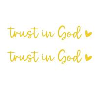 Calcomanías para ventana de coche, confianza en Dios, calcomanías para familiares, amigos, mamá, papá, compañeros de trabajo