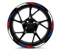 Calcomanías Pegatina para Llanta Motocicleta Calcomanía Rayas Piezas Cinta para CBR 1100 CBR1000RR 600RR 125 CBR650/500/300/250 R(Style 1)