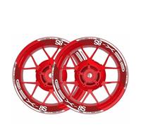 Calcomanías Pegatinas para Rueda Motocicleta Llanta Decorativa Reflectante Nocturna para Suzuki GSX-8S GSX8S AL 8 Piezas(Style 2)