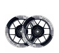 Calcomanías Pegatinas para Rueda Motocicleta Llanta Decorativa Reflectante Nocturna para Suzuki GSX-8S GSX8S AL 8 Piezas(Style 1)