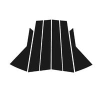 Calcomanías protectoras negras para pilares B para k&ia KX7 2017-2022