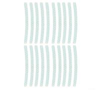 Calcomanías reflectantes automotrices para cubo de rueda y pared lateral de neumáticos para apoyar los estándares de seguridad pasiva (blanco)