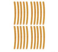 Calcomanías reflectantes automotrices para cubo de rueda y pared lateral de neumáticos para apoyar los estándares de seguridad pasiva (amarillo)