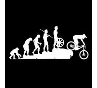 Calcomanías reflectantes de evolución humana divertida para bicicleta MTB, coche, vehículo