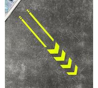 Calcomanías reflectantes de rayas de flecha de estrella diseñadas para motocicleta, scooter, coche, guardabarros, uso de material PET, resistente a los rayos UV y a la sal (