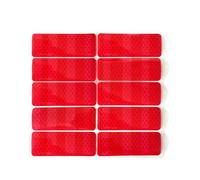 Calcomanías reflectantes para cochecitos de bebé, adhesivo de alta visibilidad, a prueba de agua, para protección nocturna al aire libre, 10 calcomanías reflectantes para cochecitos