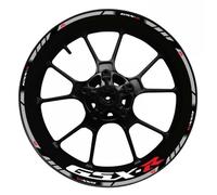Calcomanías Reflectantes para Cubo De Rueda Motocicleta para Suzuki 750 1000 GSX250R R600 Calcomanía llanta(Color9)