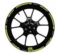 Calcomanías Reflectantes para Cubo De Rueda Motocicleta para Suzuki 750 1000 GSX250R R600 Calcomanía llanta(Color21)