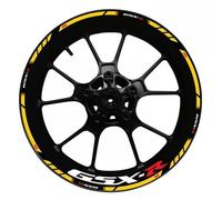 Calcomanías Reflectantes para Cubo De Rueda Motocicleta para Suzuki 750 1000 GSX250R R600 Calcomanía llanta(Color5)