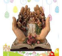 Calcomanías religiosas para pared, decoración de pared para sala de estar, calcomanía adhesiva de decoración de Pascua para buscadores espirituales, zonas de reflexión, dormitorio, sala de estar