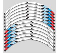 Calcomanías Rueda De Motocicleta Pegatinas Impermeables, Embellecedor Rayas Llanta para BMW F900XR F900xr F900 XR F 900 Adhesivo Cubo Rueda(Color12)