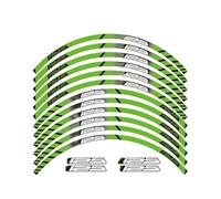 Calcomanías Ruedas Accesorios para Equipos Carreras Motocicletas Pegatina Reflectante para Llanta Rueda 12 X Espesor para Z125(Style 1)