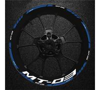 Calcomanías Ruedas Adhesivos para Llantas De Motocicleta para Yamaha MT-03 MT03 MT 03: Reflectantes para, Juego Cintas Adhesivas Completo Llanta Adesivos Moto(Color 4)