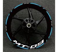 Calcomanías Ruedas Calcomanía Reflectante para Rueda De Motocicleta para Yamaha MT-09 MT09 MT 09, Pegatinas para Llanta Y Buje Completo Llanta Adesivos Moto