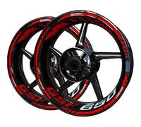 Calcomanías Ruedas Pegatinas para Llantas De Motocicleta para Suzuki GSF650 GSF 650, Kit Reflectantes Impermeables para Completo Llanta Adesivos Moto