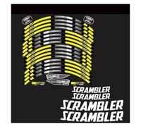 Calcomanías Ruedas Pegatinas para Rueda Motocicleta Calcomanías Reflectantes Llantas para Ducati para Scrambler 400 800 1100(Style 5)