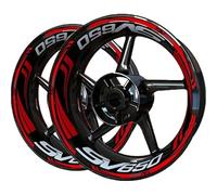 Calcomanías Ruedas Pegatinas Reflectantes para Llantas De Motocicleta para Suzuki SV650 SV 650 Kit Calcomanías para Bujes Cinta Adhesiva Impermeable Completo Llanta Adesivos Moto