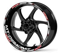 Calcomanías Ruedas Pegatinas Reflectantes para Llantas De Motocicleta para Yamaha MT-09, Kit Protectores Llanta Y Adhesivos para Buje Completo Llanta Adesivos Moto