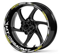 Calcomanías Ruedas Pegatinas Reflectantes para Llantas De Motocicleta para Yamaha MT-09 MT09 MT 09, Calcomanías Impermeables para Bujes Rueda Completo Llanta Adesivos Moto