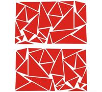 Calcomanías triangulares para parachoques de automóvil, calcomanía creativa de vinilo para camión, RV, SUV, ambos lados, resistente a la intemperie, PVC, autoadhesivas, molduras exteriores, 100 x 60
