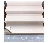 Calcomanías vintage de PVC con grano de madera para escaleras, calcomanías para pelar y pegar para peldaños y elevadores elegantes (beige, 20 cm x 50 m)