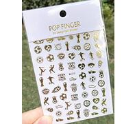 Calcomanías Y Autoadherentes Calcomanía De Uñas Con Estampado De Fútbol De Estilo Deportivo Calcomanía De Uñas Semipermanente 3D,Color-11,2 Piezas