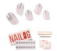 Calcomanías y Autoadherentes para Uñas, 20Pcs Semi Cured Nail Polish Stickers, Envolturas de uñas de Larga Duración para Mujeres con Acabado de Gel Suave, Kit de Tiras de Nail Art, Ballerina