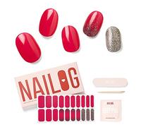 Calcomanías y Autoadherentes para Uñas, 20Pcs Semi Cured Nail Polish Stickers, Envolturas de uñas de Larga Duración para Mujeres con Acabado de Gel Suave, Kit de Tiras de Nail Art, Chance